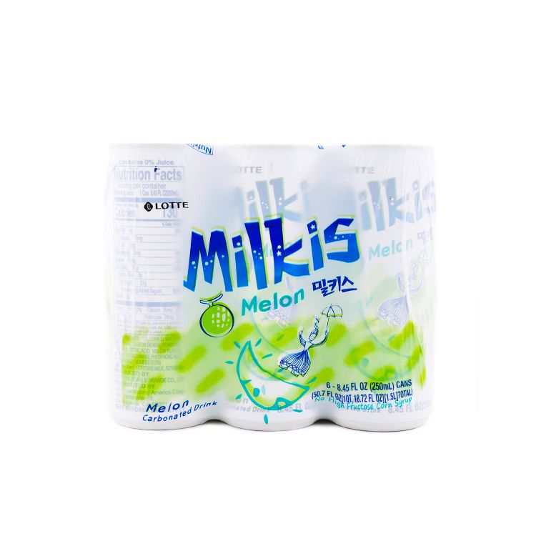 LOTTE Milkis Melon Carbonated Drink 250ml*6cans – Bestco Online Store 百市购